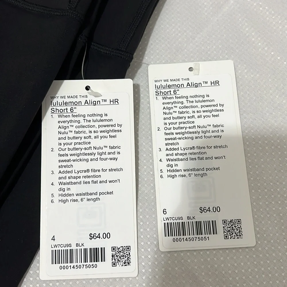Lululemon Align 6” Black - Picture 3 of 5